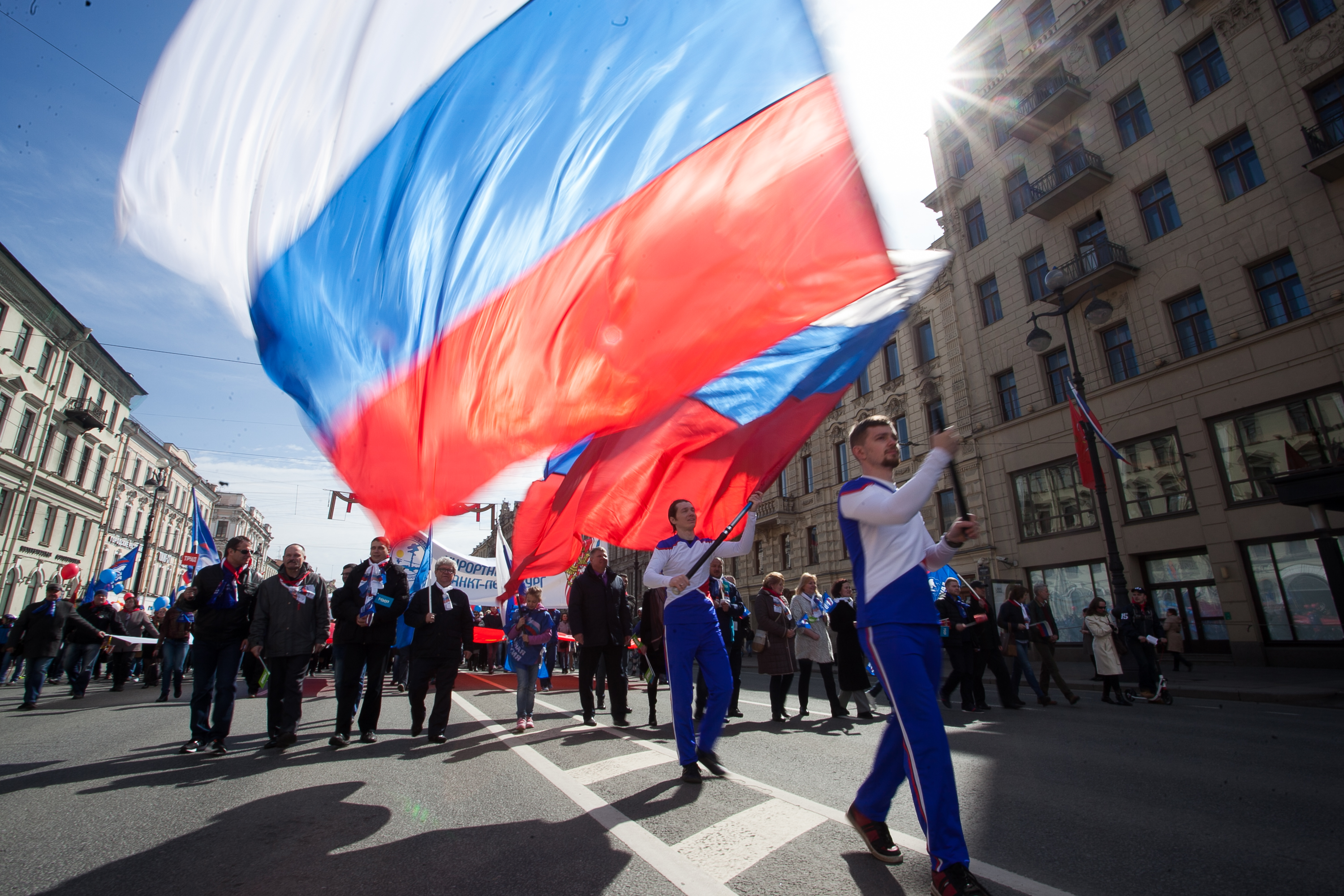 Первомай в Санкт Петербурге